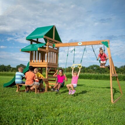 BACKYARD DISCOVERY Belmont medinė žaidimų aikštelė 6in1 7