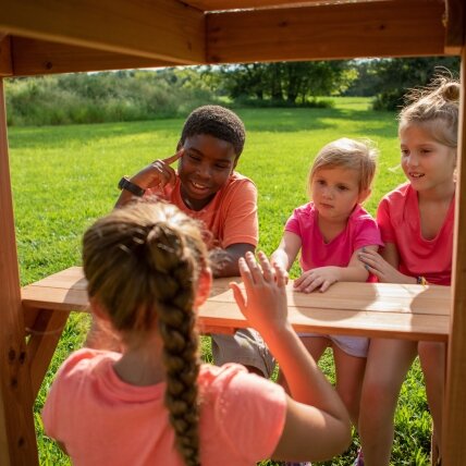 BACKYARD DISCOVERY Belmont medinė žaidimų aikštelė 6in1 6