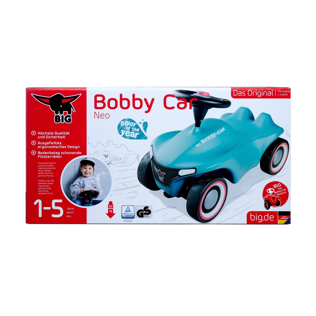 BIG Bobby Car Neo žydras 10 BIG Bobby Car Neo žydras 10