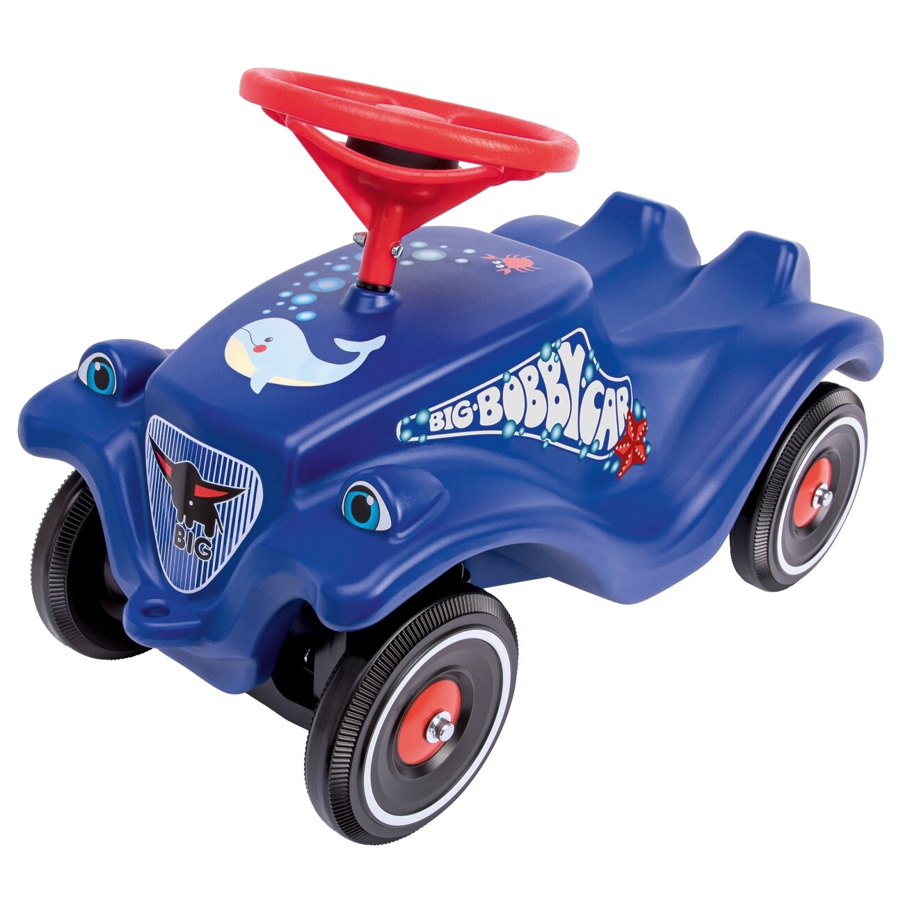 BIG klasikinis paspirtukas Bobby Car su delfino piešiniu