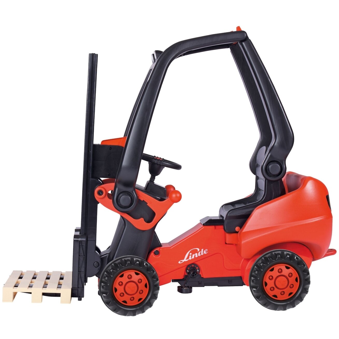 BIG Pedalinis šakinis krautuvas Linde Forklift 3