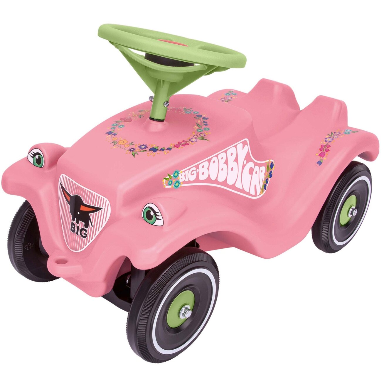 BIG Ežiukas Bobby Car Classic Flower rožinis 5