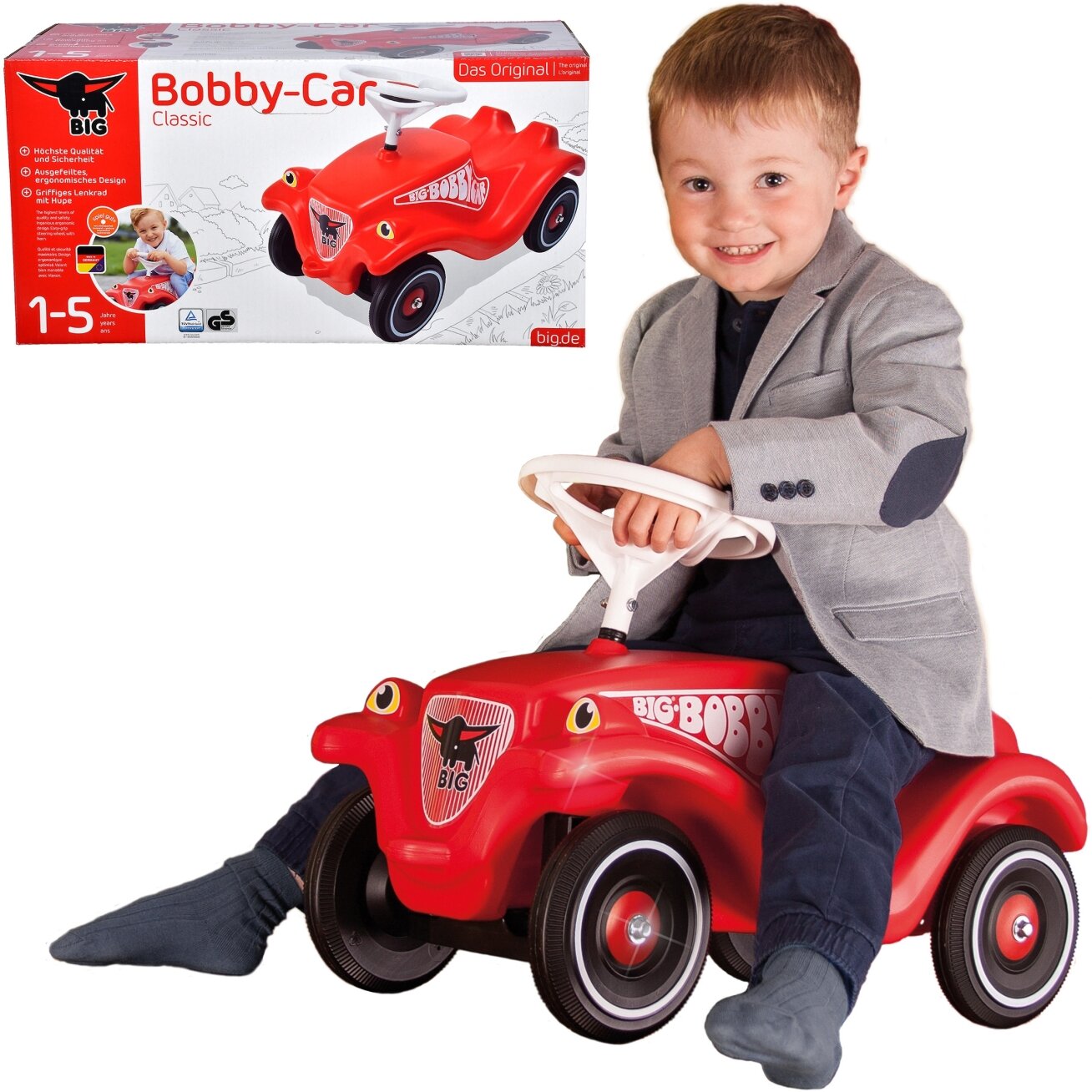 BIG Ežiukas stumdukas Bobby Car Classic 22 BIG Ežiukas stumdukas Bobby Car Classic 22