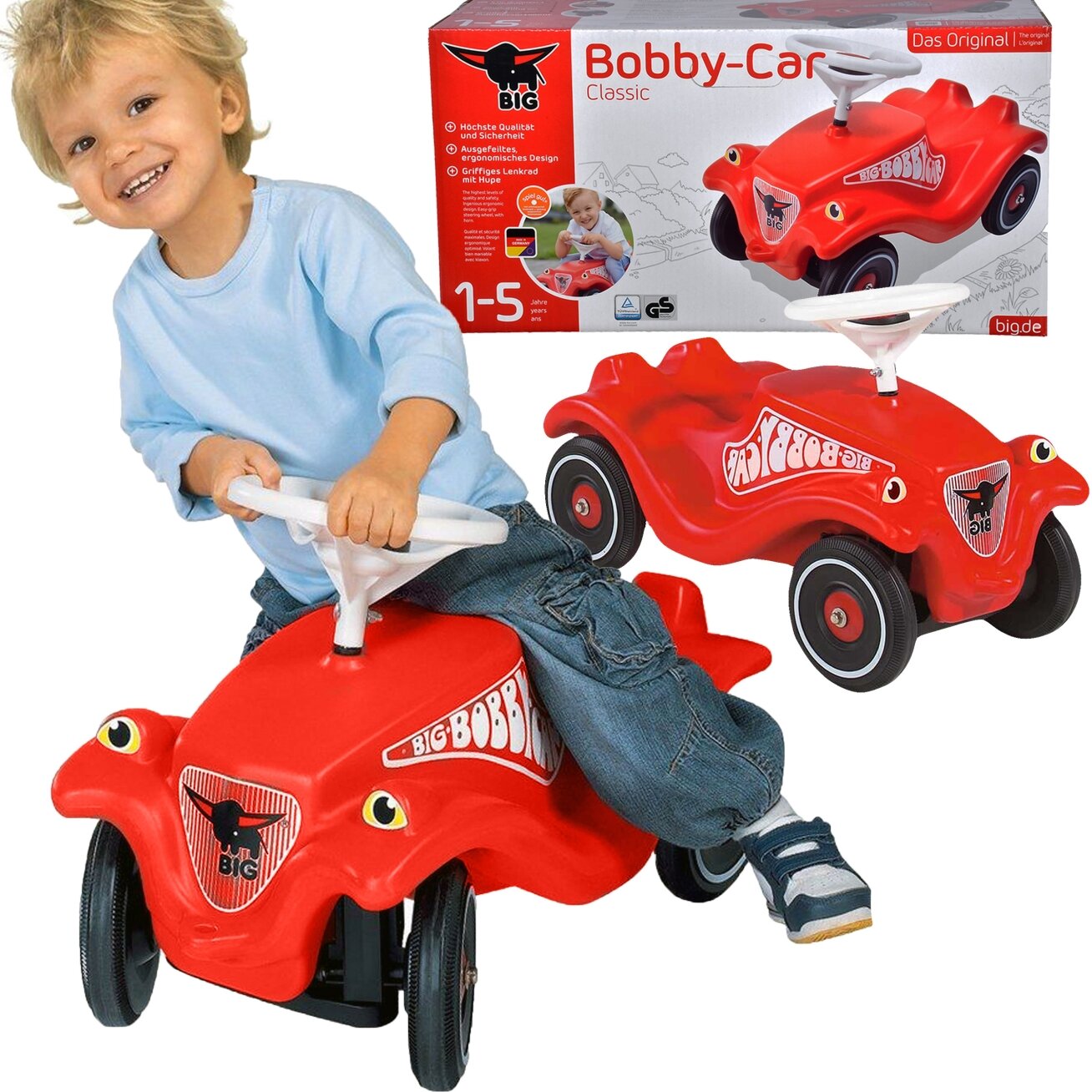 BIG Ežiukas stumdukas Bobby Car Classic