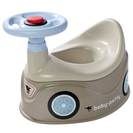 BIG pilkas naktipuodis New Bobby Car automobiliukas su vairu 3