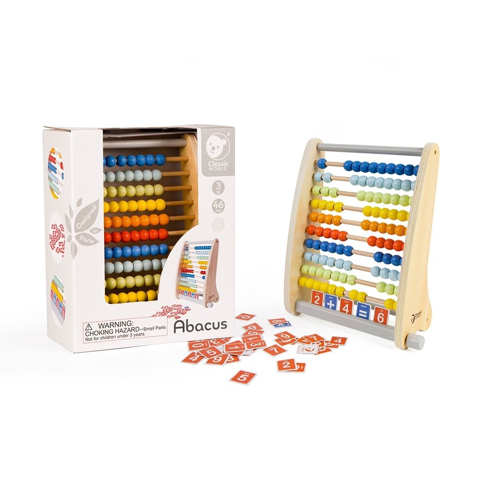 CLASSIC WORLD Medinis skaitliukas + matematiniai veiksmai 46 el. 4