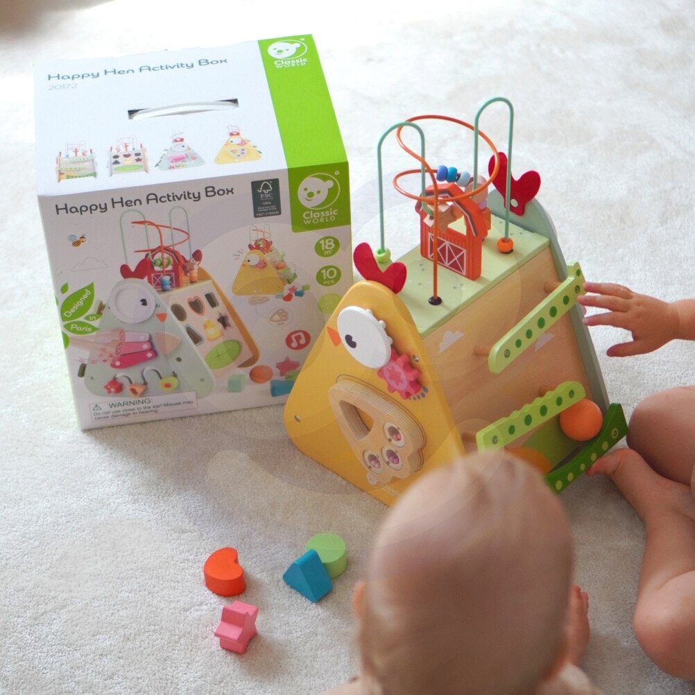 CLASSIC WORLD Montessori kubas 10in1 Laiminga ferma XXL 3