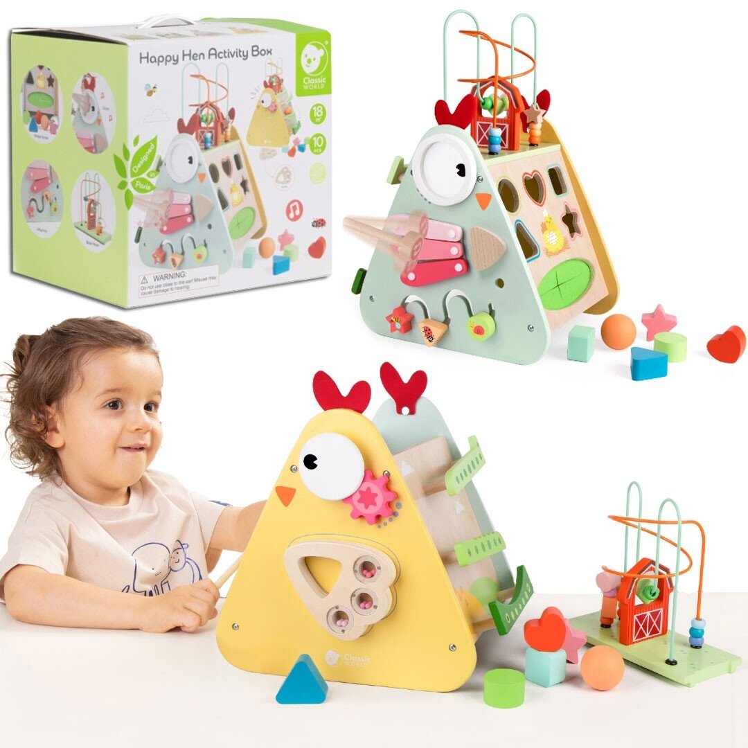 CLASSIC WORLD Montessori kubas 10in1 Laiminga ferma XXL CLASSIC WORLD Montessori kubas 10in1 Laiminga ferma XXL