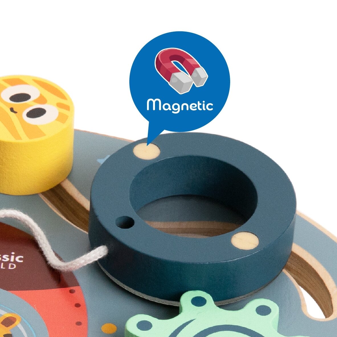 CLASSIC WORLD Daugiafunkcė manipuliacinė lenta 6in1 Raketa 4
