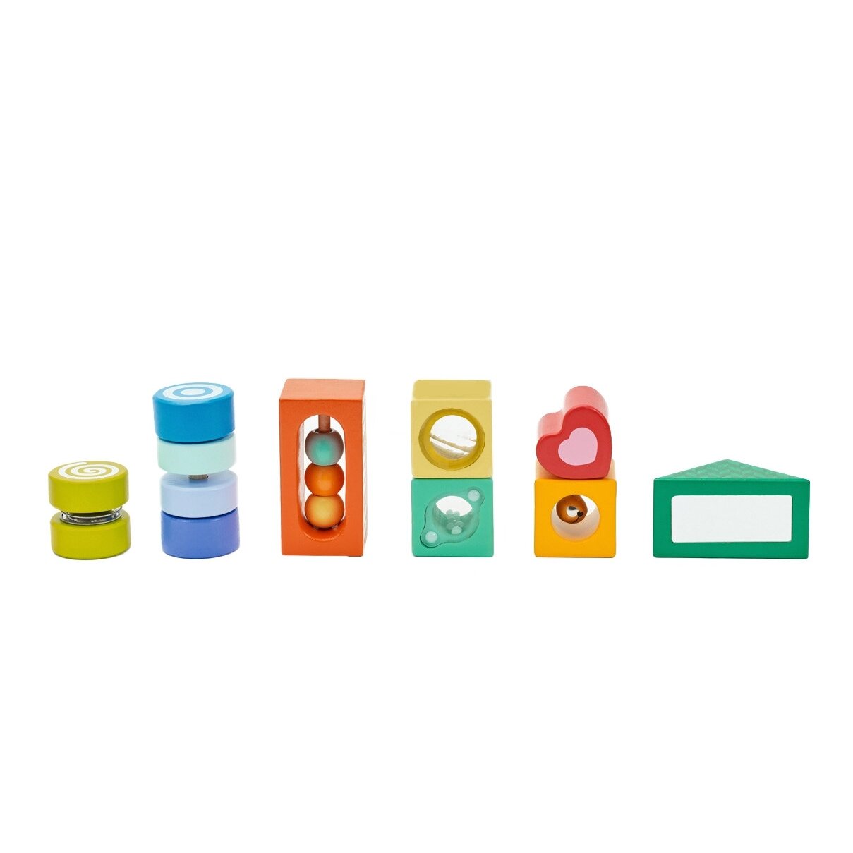 CLASSIC WORLD Sensorinės medinės kaladėlės 7 funkcijos Daugiafunkcis rūšiavimo žaidimas Formos Garsas MONTESSORI 14 el. 9