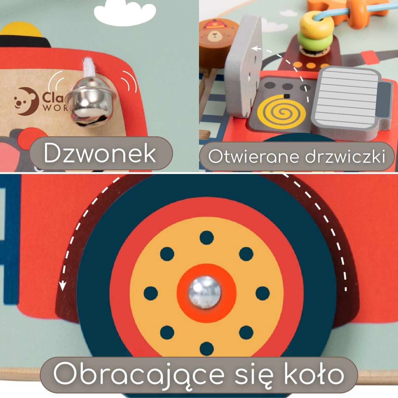 CLASSIC WORLD Daugiafunkcė manipuliacinė lenta 6in1 Ugniagesys 6 CLASSIC WORLD Daugiafunkcė manipuliacinė lenta 6in1 Ugniagesys 6