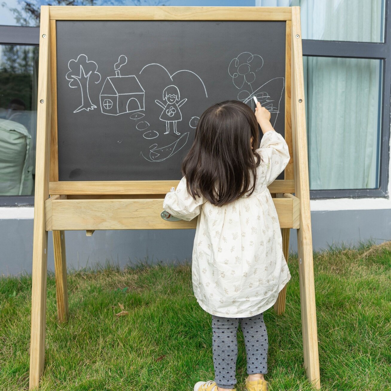 CLASSIC WORLD EDU Medinė edukacinė kreidinė lenta 1