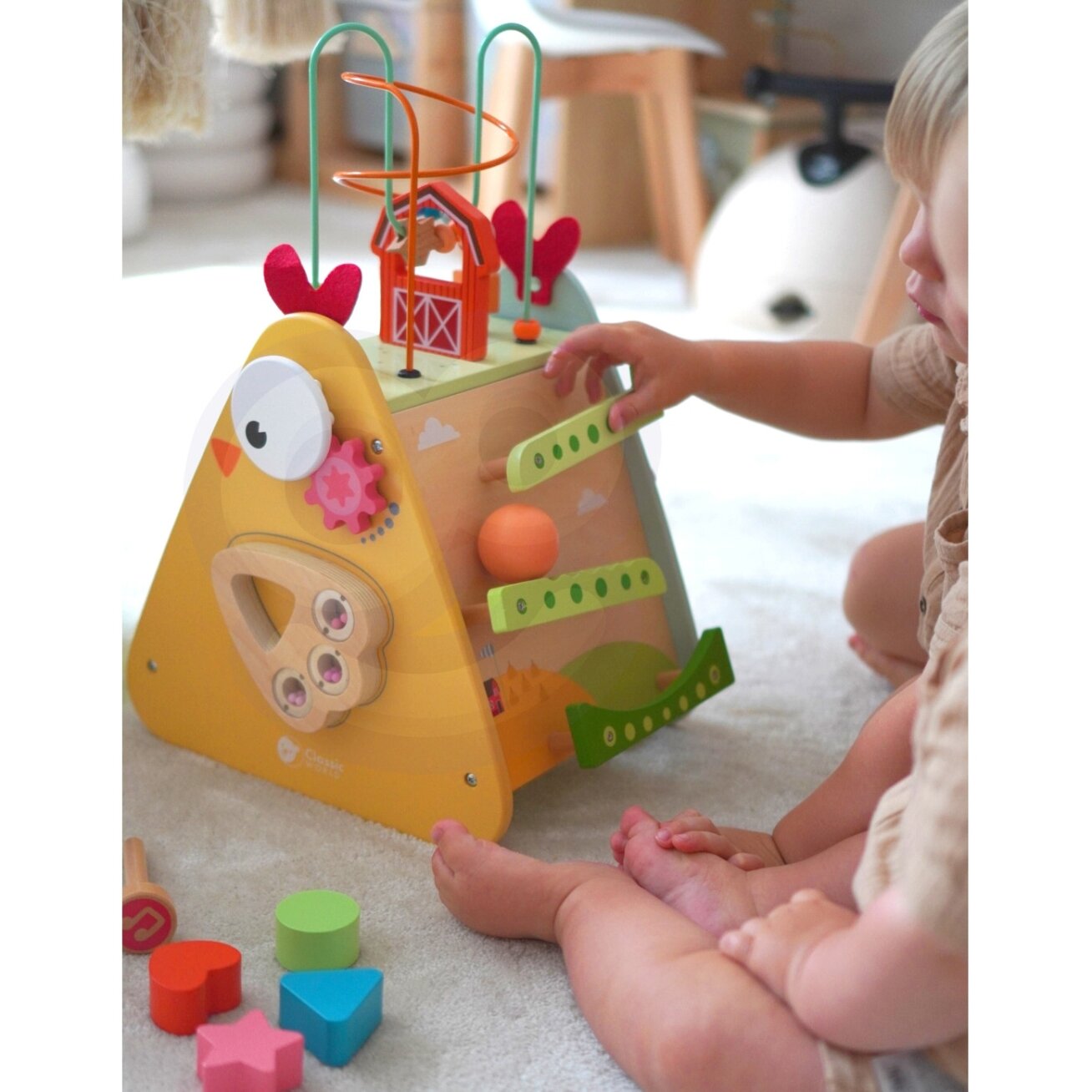 CLASSIC WORLD Montessori kubas 10in1 Laiminga ferma XXL 2 CLASSIC WORLD Montessori kubas 10in1 Laiminga ferma XXL 2