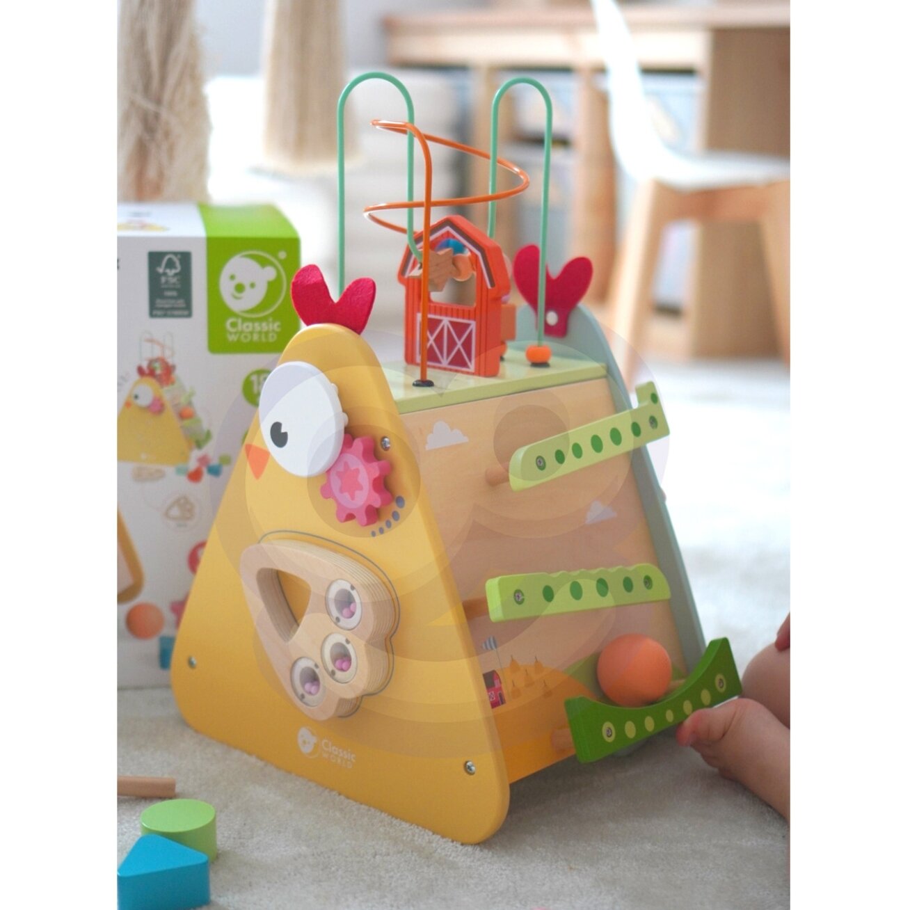CLASSIC WORLD Montessori kubas 10in1 Laiminga ferma XXL 6 CLASSIC WORLD Montessori kubas 10in1 Laiminga ferma XXL 6