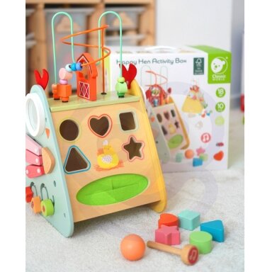 CLASSIC WORLD Montessori kubas 10in1 Laiminga ferma XXL