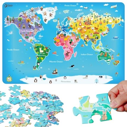 CLASSIC WORLD Pasaulio žemėlapio dėlionė