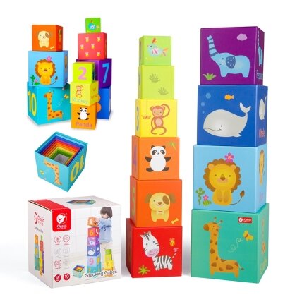 CLASSIC WORLD Magic Box Kaladėlių dėlionė Bokštas Dėžutė Edukacinis žaislas