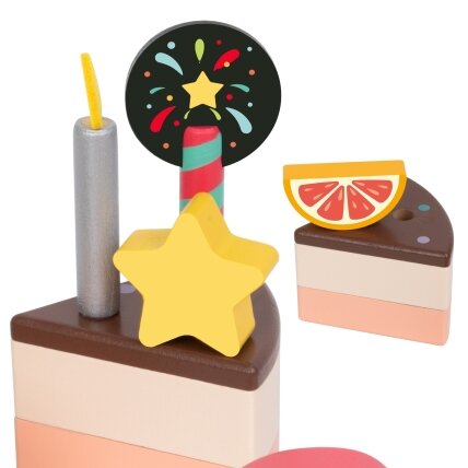 CLASSIC WORLD Medinis gimtadienio tortas pjaustymui 19 el. 5 CLASSIC WORLD Medinis gimtadienio tortas pjaustymui 19 el. 5