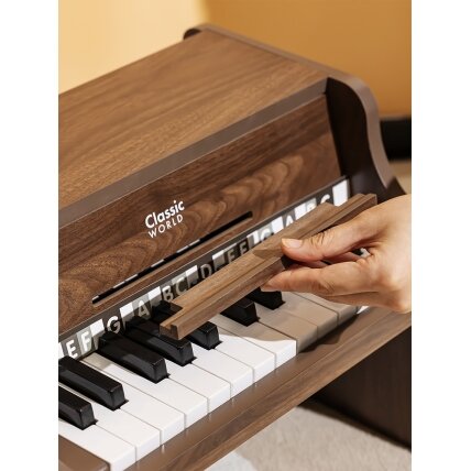 CLASSIC WORLD Klasikinis medinis pianinas + mokymosi knygelė 6