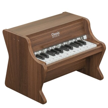 CLASSIC WORLD Klasikinis medinis pianinas + mokymosi knygelė