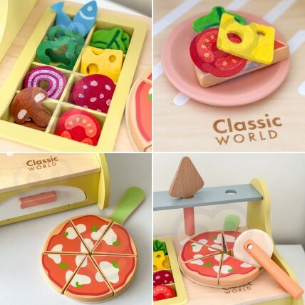 CLASSIC WORLD Medinis picos kepimo pečius Oven Pizza 3+ FSC 2