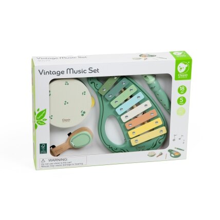 CLASSIC WORLD medinis vintažinių muzikos instrumentų rinkinys 18 mėn.+ 13