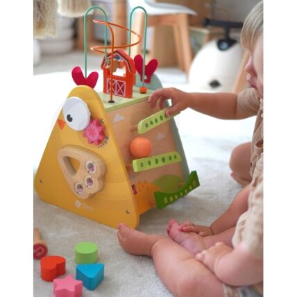 CLASSIC WORLD Montessori kubas 10in1 Laiminga ferma XXL 2