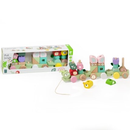 CLASSIC WORLD Montessori traukinukas Vikšras medinė dėlionė 7