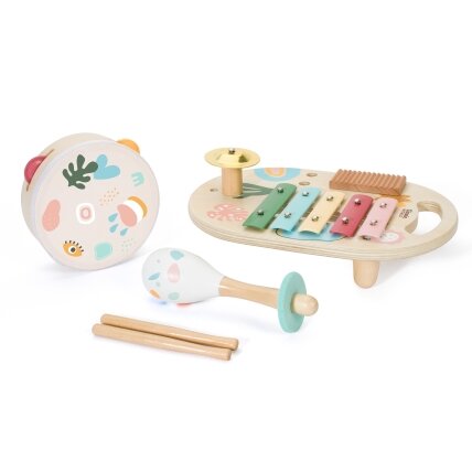 CLASSIC WORLD muzikos instrumentų rinkinys vaikams – ksilofonas, būgnelis, barškutis, 5 vnt. 6