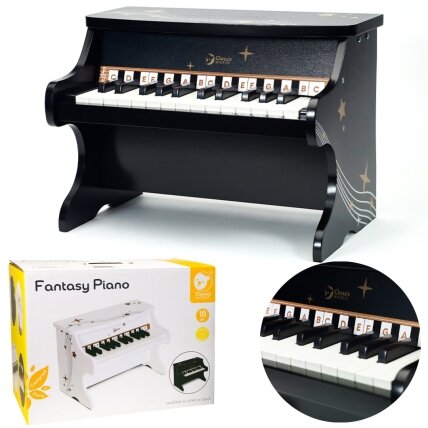 CLASSIC WORLD Juodas medinis pianinas Fantasy