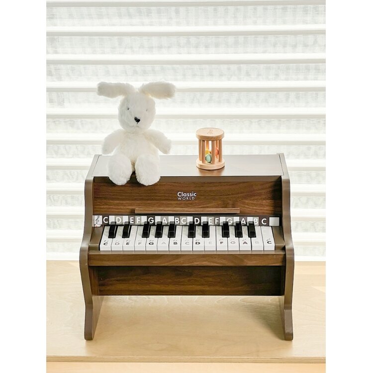 CLASSIC WORLD Klasikinis medinis pianinas + mokymosi knygelė 2