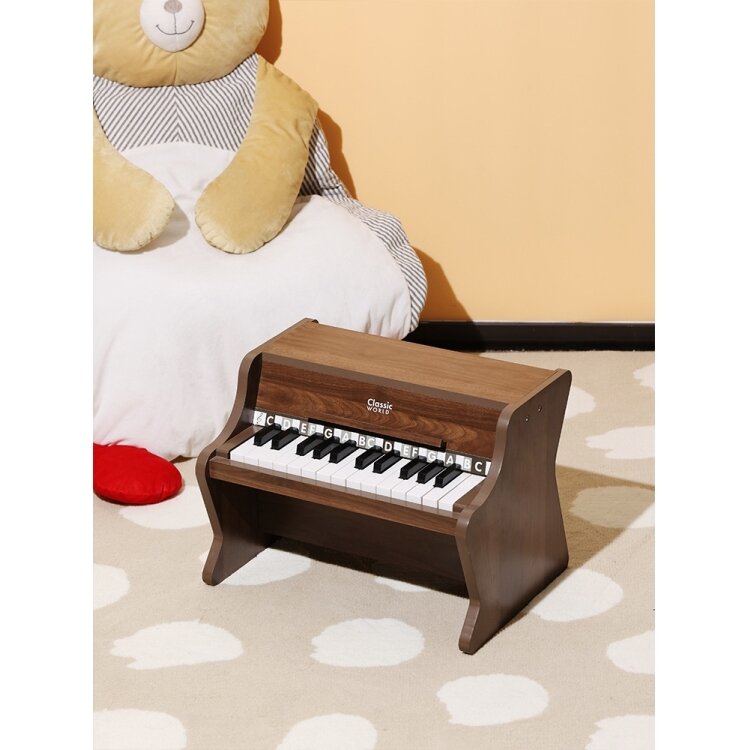 CLASSIC WORLD Klasikinis medinis pianinas + mokymosi knygelė 4