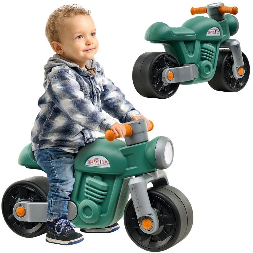 FALK Ežiukas Motorek Moto Premier Vintage žalias nuo 1–3 metų FALK Ežiukas Motorek Moto Premier Vintage žalias nuo 1–3 metų