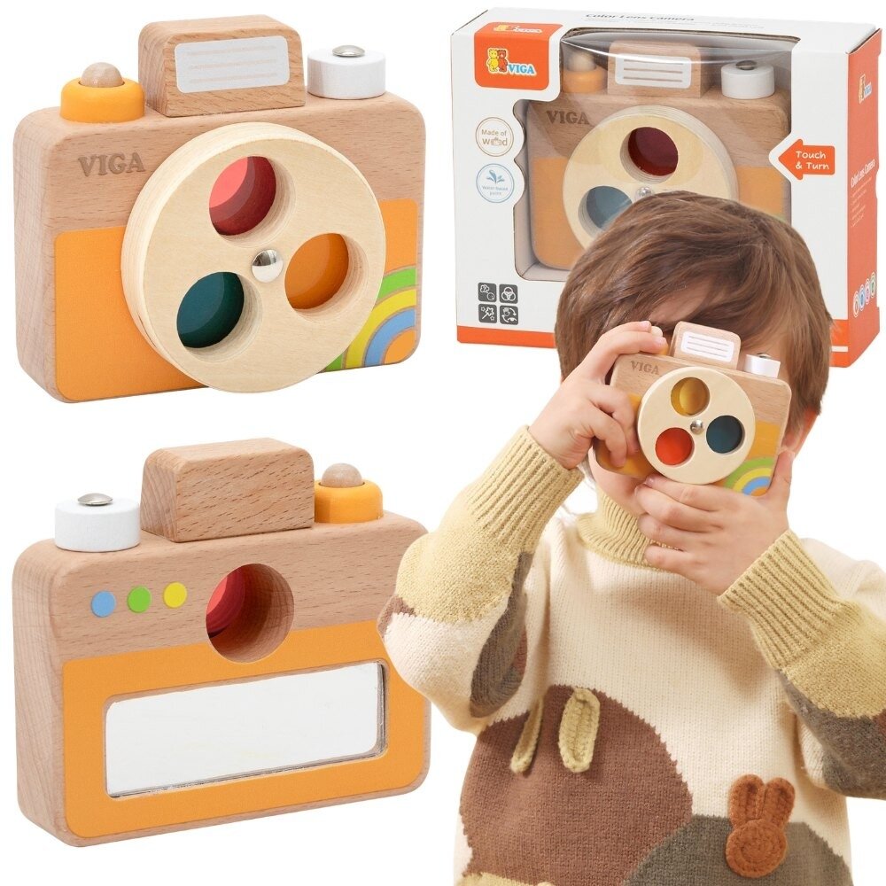 VIGA Medinis fotoaparatas – spalvos ir garsas VIGA Medinis fotoaparatas – spalvos ir garsas