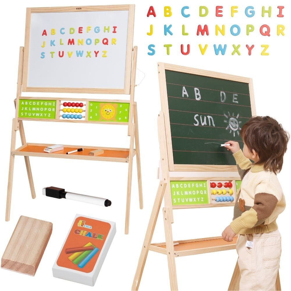 VIGA Didelė edukacinė lenta 2in1