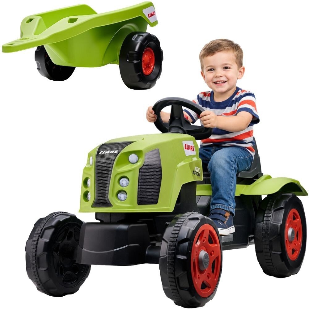 FALK minamas traktorius Claas Arion 470 su priekaba ir atidaromu variklio dangčiu 2–6 m. FALK minamas traktorius Claas Arion 470 su priekaba ir atidaromu variklio dangčiu 2–6 m.