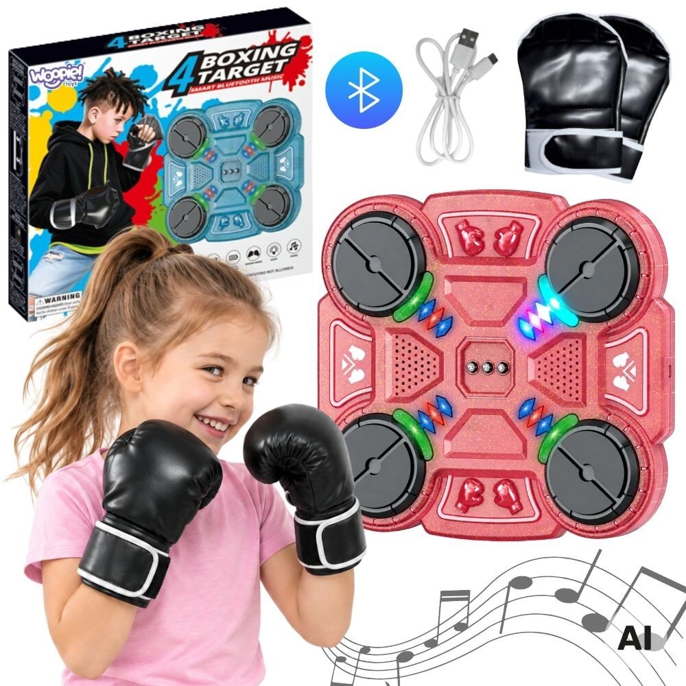 WOOPIE Išmanus muzikinis bokso taikinys Bluetooth ROŽINIS 11 el. WOOPIE Išmanus muzikinis bokso taikinys Bluetooth ROŽINIS 11 el.