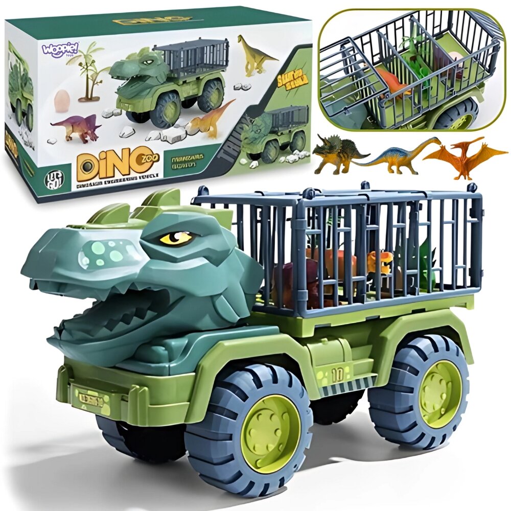 WOOPIE Dinozaurų sunkvežimis-transportuotojas figūrėlėms
