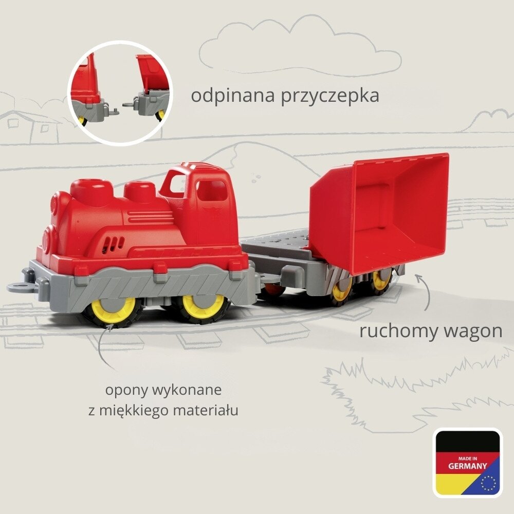 BIG krovininis traukinys, vagonas su savivarčiu – žaislas diržui 5