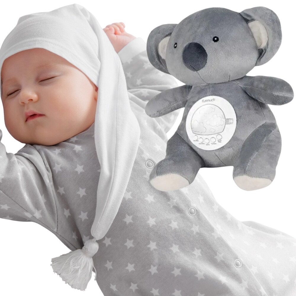 WOOPIE BABY Minkštas žaislas baltasis lokys su projektoriumi, raminantis, 15 melodijų WOOPIE BABY Minkštas žaislas baltasis lokys su projektoriumi, raminantis, 15 melodijų