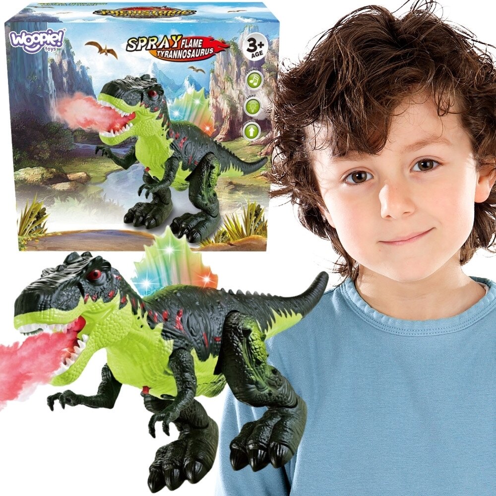 WOOPIE Vaikštantis dinozauras Tyrannosaurus Rex šviesos ir garso efektai WOOPIE Vaikštantis dinozauras Tyrannosaurus Rex šviesos ir garso efektai