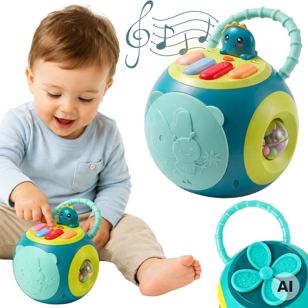 Woopie Interaktyvus edukacinis Montessori kamuolys su pianinu Woopie Interaktyvus edukacinis Montessori kamuolys su pianinu