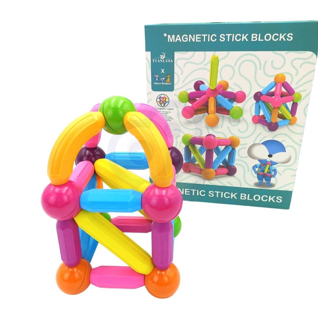 WOOPIE magnetiniai konstrukciniai edukaciniai blokeliai dideli stori 28 vnt. 8 WOOPIE magnetiniai konstrukciniai edukaciniai blokeliai dideli stori 28 vnt. 8
