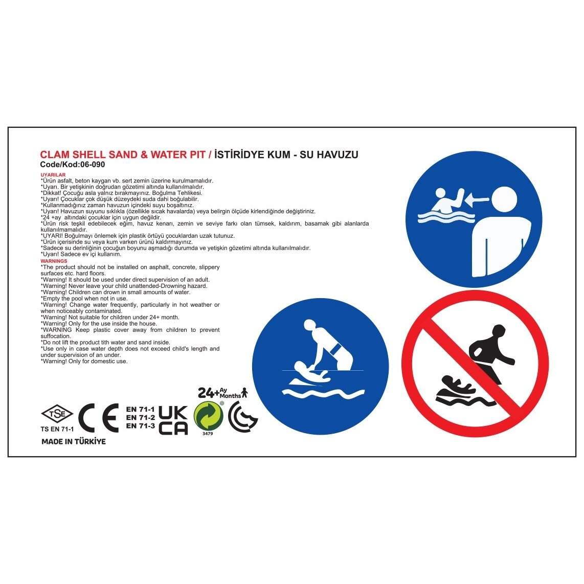 WOOPIE Smėlio dėžė Baseinas Kriauklė Žalia 3in1 Sausas baseinas 1 vnt. 6 WOOPIE Smėlio dėžė Baseinas Kriauklė Žalia 3in1 Sausas baseinas 1 vnt. 6