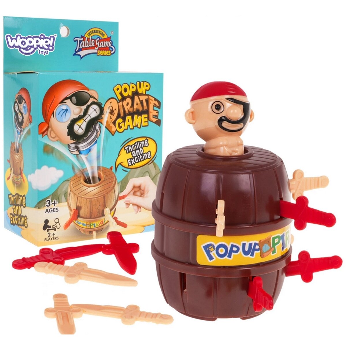 WOOPIE Vikrumo žaidimas Pašėlęs iššokantis piratas statinėje
