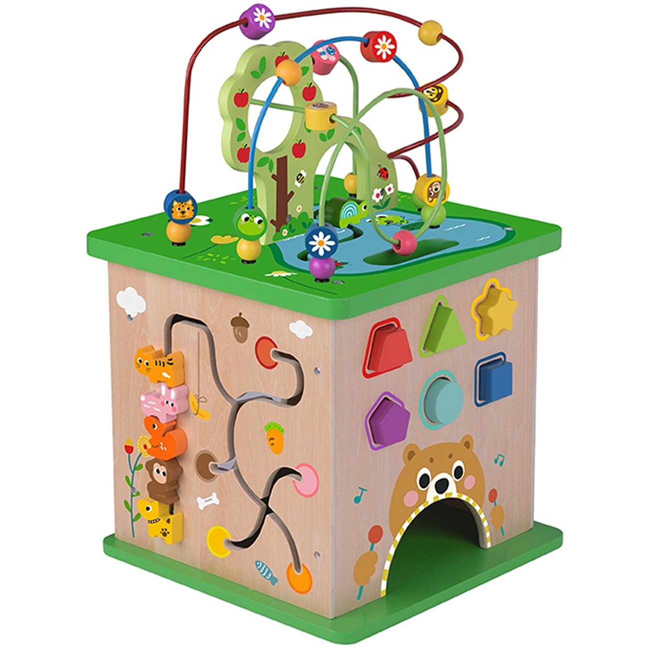 TOOKY TOY Edukacinė kaladė-rūšiuoklis Labirintas Veriama dėlionė Gyvūnėliai 5 TOOKY TOY Edukacinė kaladė-rūšiuoklis Labirintas Veriama dėlionė Gyvūnėliai 5