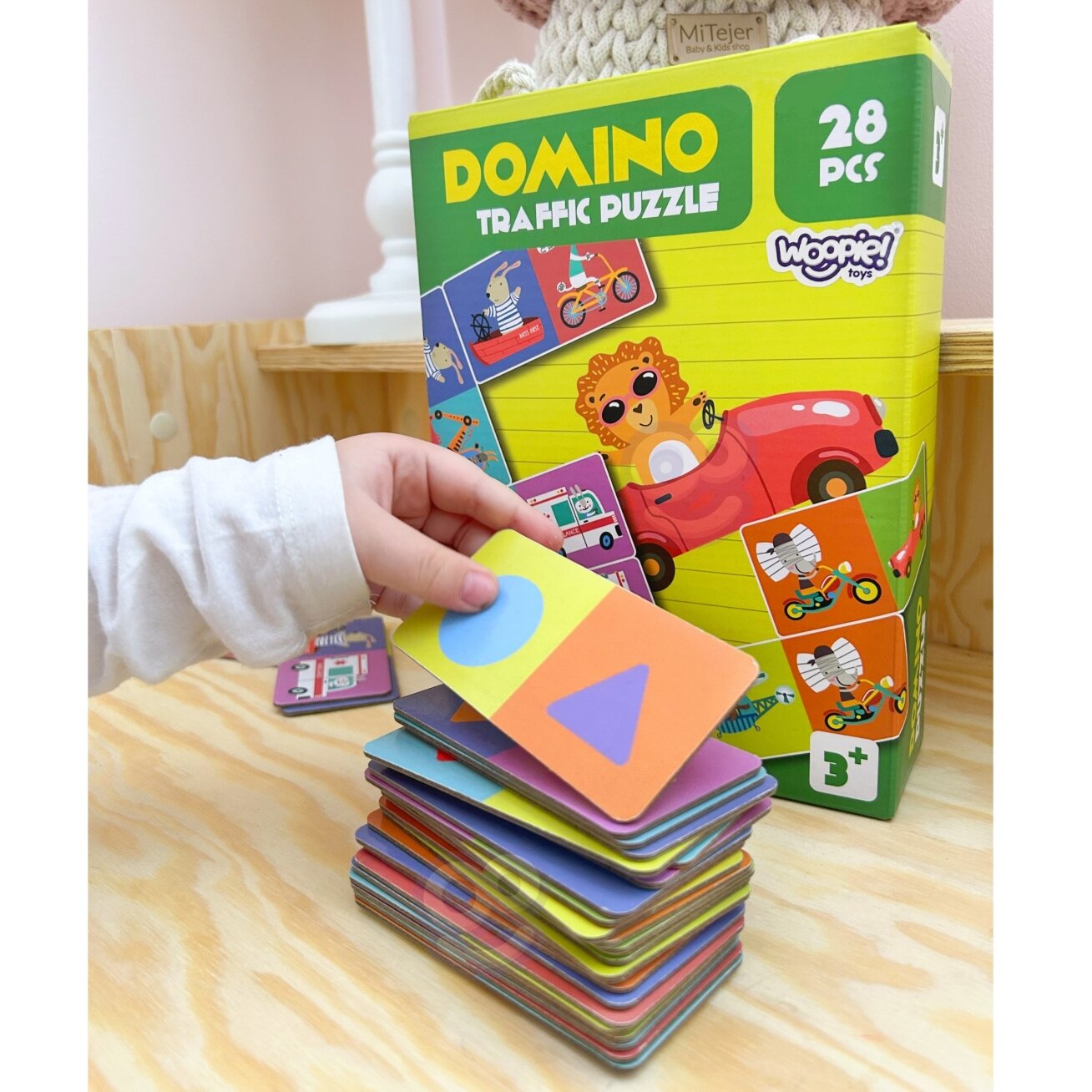 WOOPIE edukacinis žaidimas Transportas Gyvūnai Puzzle Domino Montessori 2 WOOPIE edukacinis žaidimas Transportas Gyvūnai Puzzle Domino Montessori 2