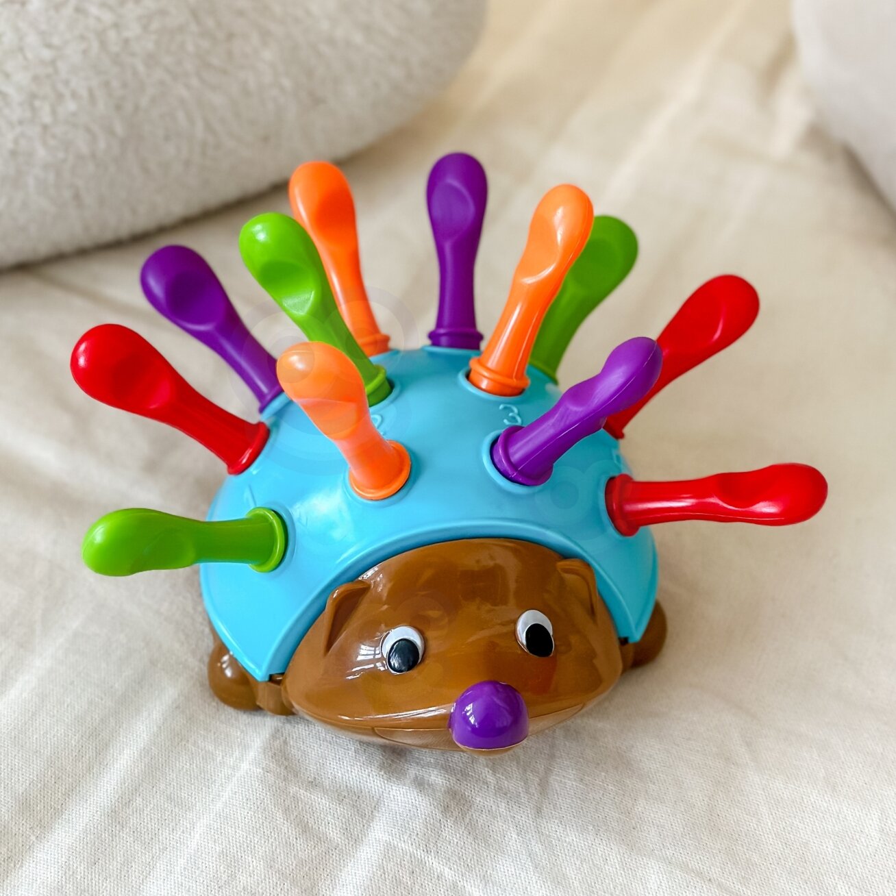 WOOPIE Lavinamasis žaidimas Ežiukas Sorteris Montessori Skaičių ir Spalvų Mokymasis 4in1 2