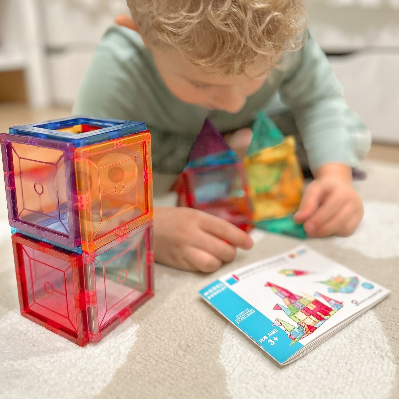 WOOPIE Montessori magnetinės konstrukcinės kaladėlės 3D 7