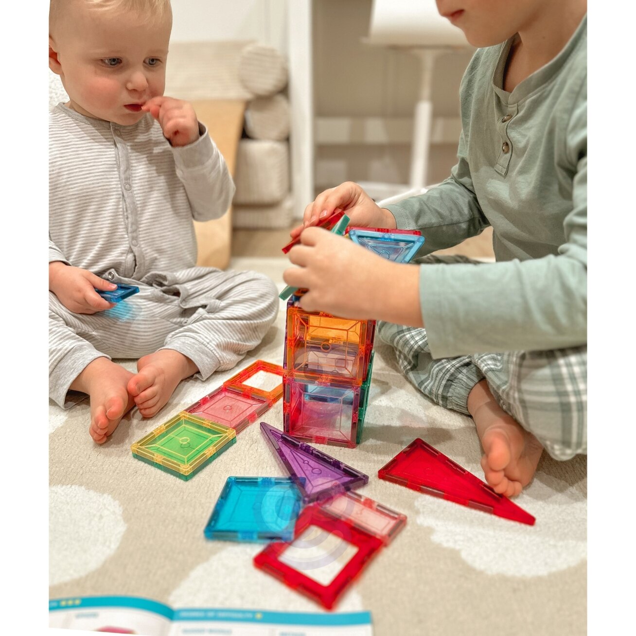 WOOPIE Montessori magnetinės konstrukcinės kaladėlės 3D 8